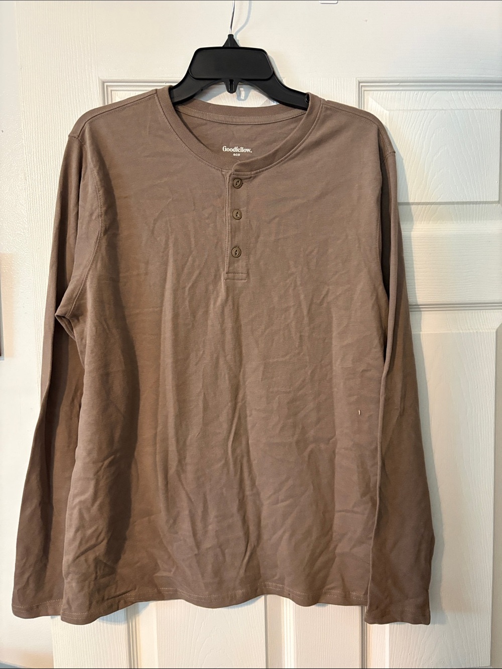 Goodfellow & Co Burgundy Long-Sleeve Henley